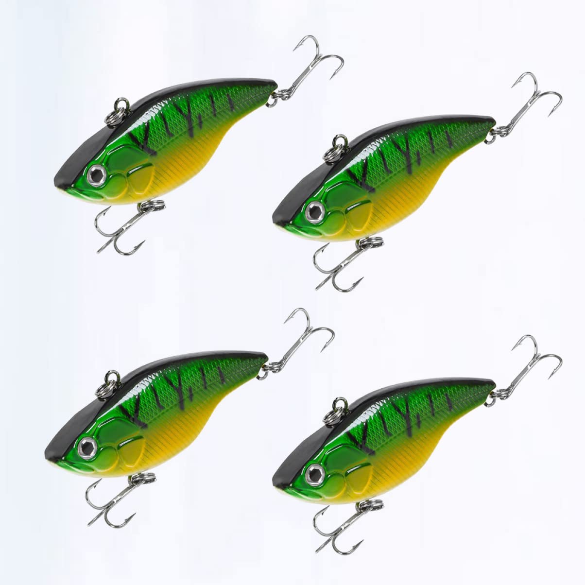 Toddmomy Appât Vibré Mini Appâts De Pêche Leurres De Pêche Artificiels Leurres De Pêche Flottants Green