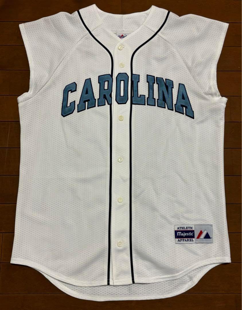 ノースカロライナ大 スリーブレスベースボールシャツ　※マイケル・ジョーダン出身大 ノースカロライナ大 スリーブレスベースボールシャツ ※マイケル