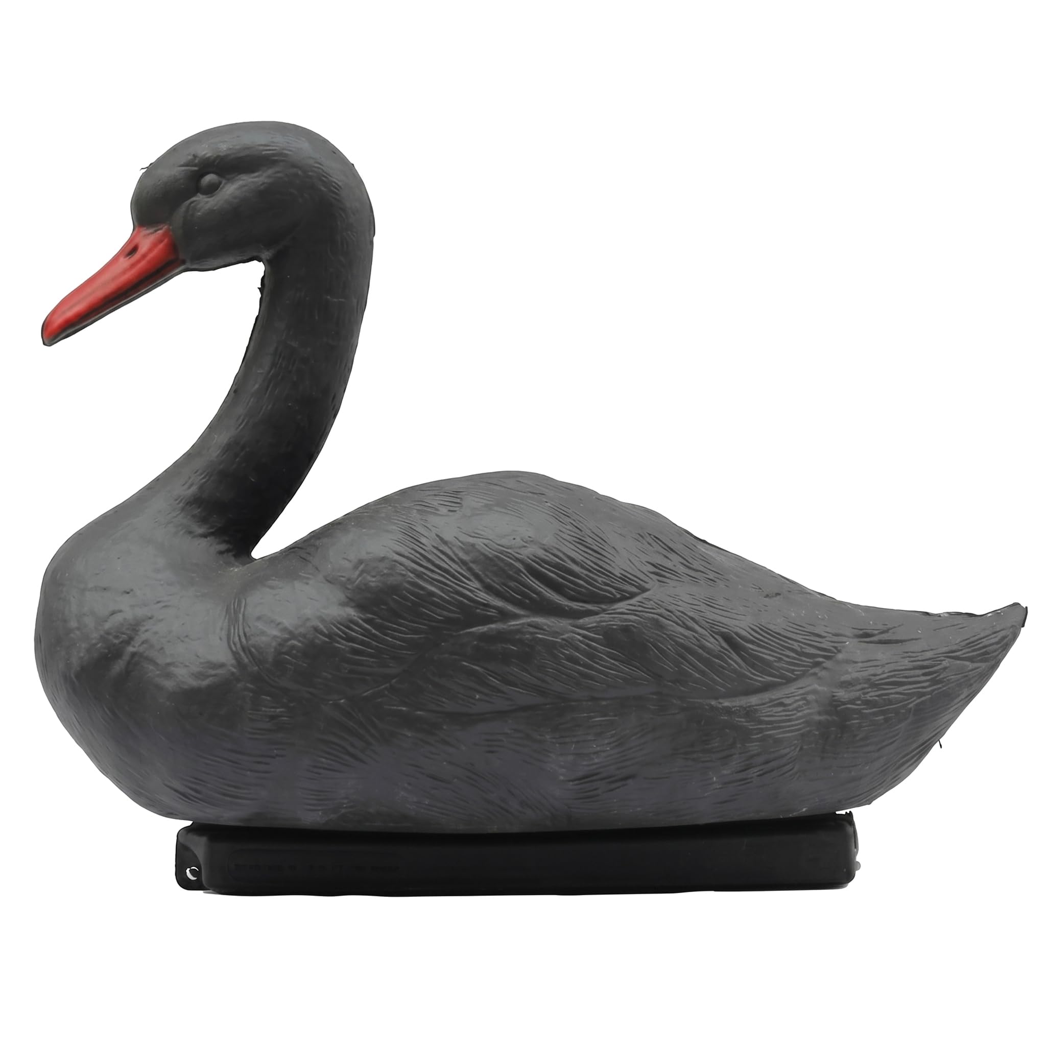 Wilafury Pond Floating Swan Decoy Statue, Realistic Floating Swan Decoy for Geese Deterrent, Waterproof Garden Pond Ornament Decoration, 13x6x10 Inch, Black