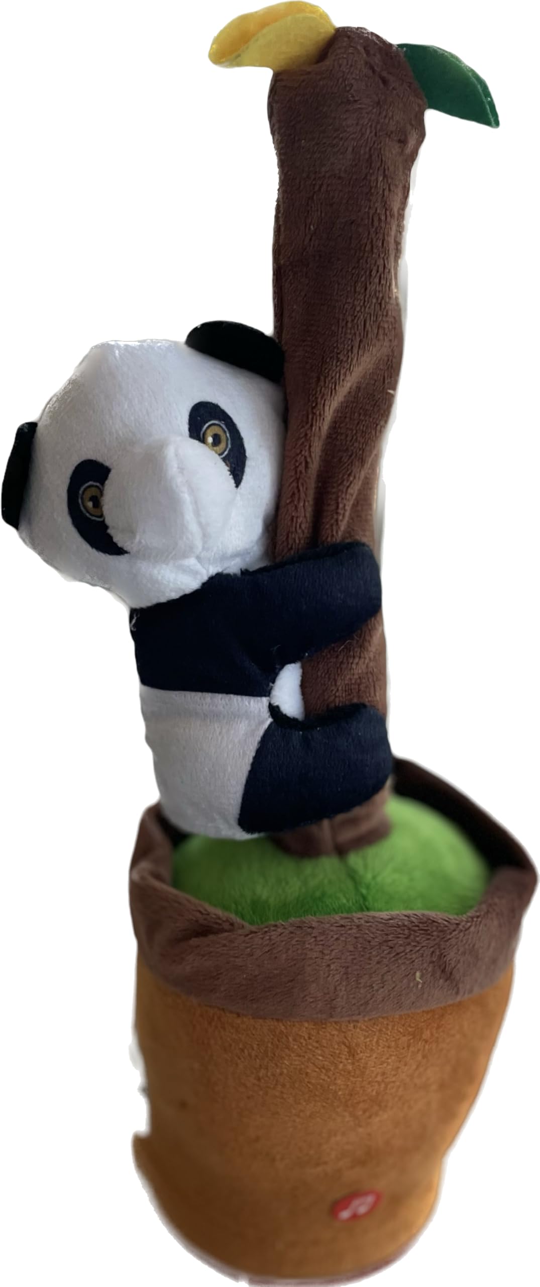 Besia Dancing Animal Mimicking Toy,Talking Repeat Singing Sunny Animal Toy 120 Pcs Songs for Baby 15S Record Your Sound Sing+Dancing+Recording+LED (Talking Climbing Panda)