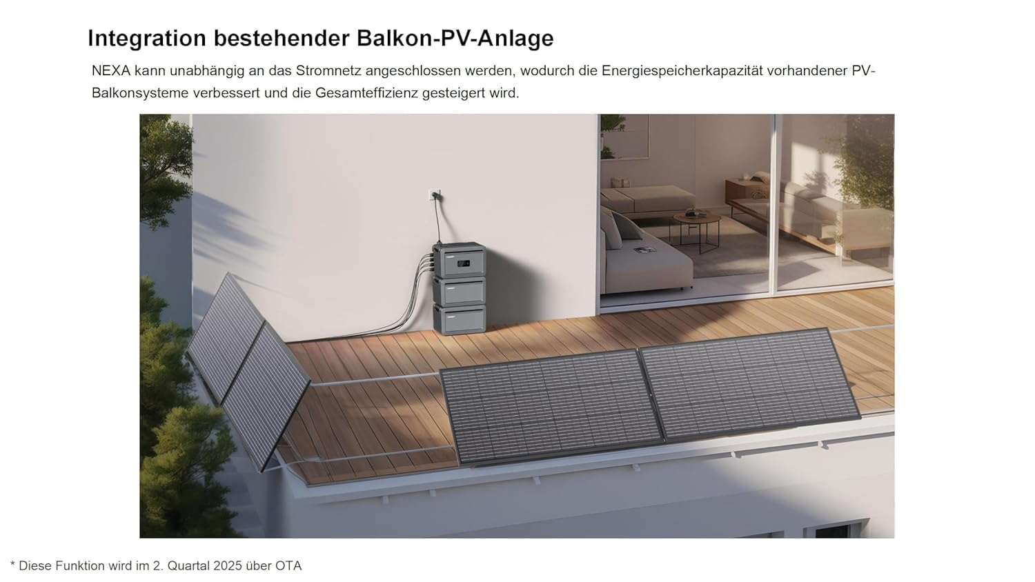 Powerness® Balkonkraftwerk Speicher Growatt NEXA 2000 Speicher All-in-One 2048Wh Speicher mit 4 MPPT 2600W PV-Eingangsleistung für Balkonkraftwerke (0% MwSt)