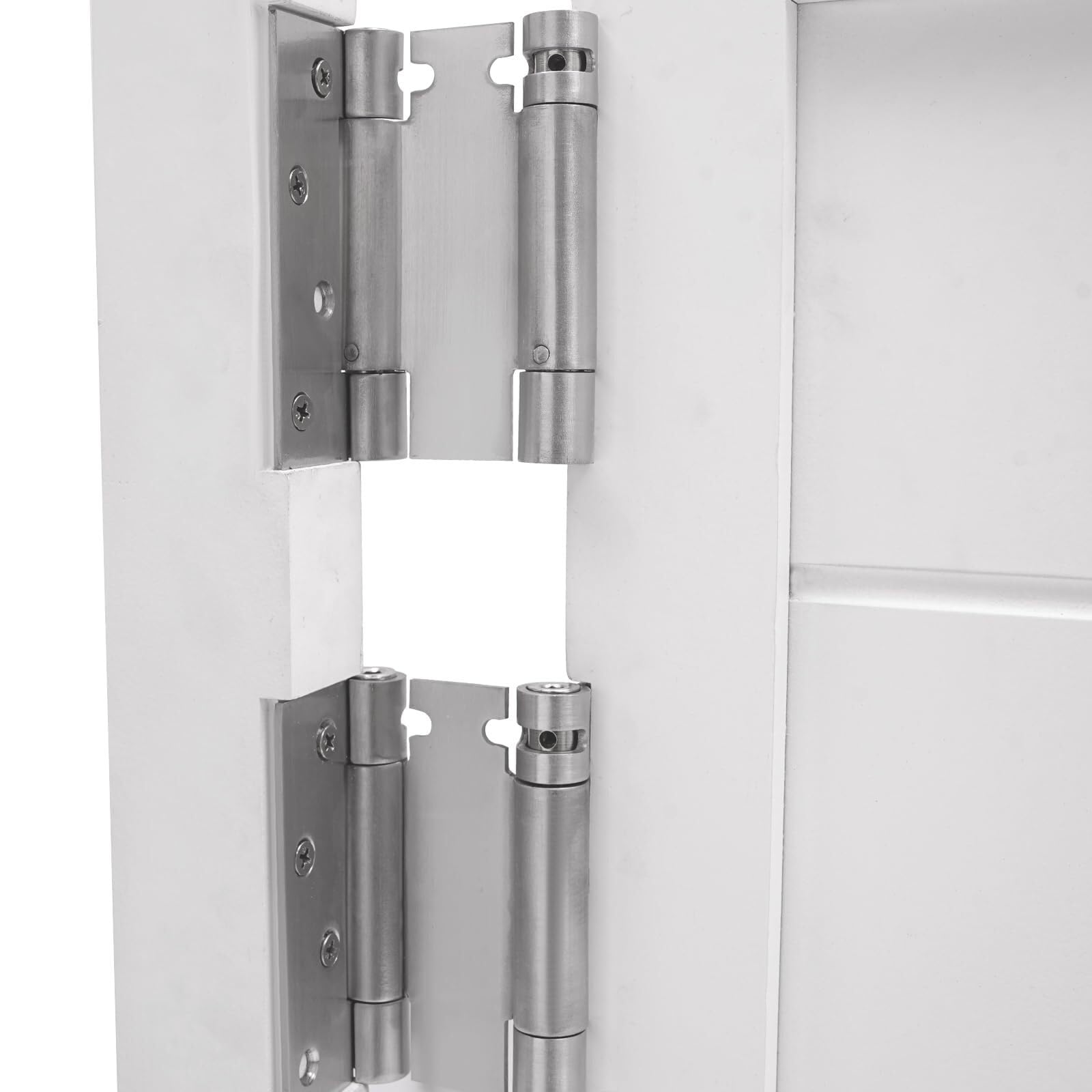 Porte a battente for bar, porte a battente con divisorio interno in legno for saloon con 3 cerniere for ingresso, cucina, negozio, pub, veranda(35.4 * 35.4in-White)