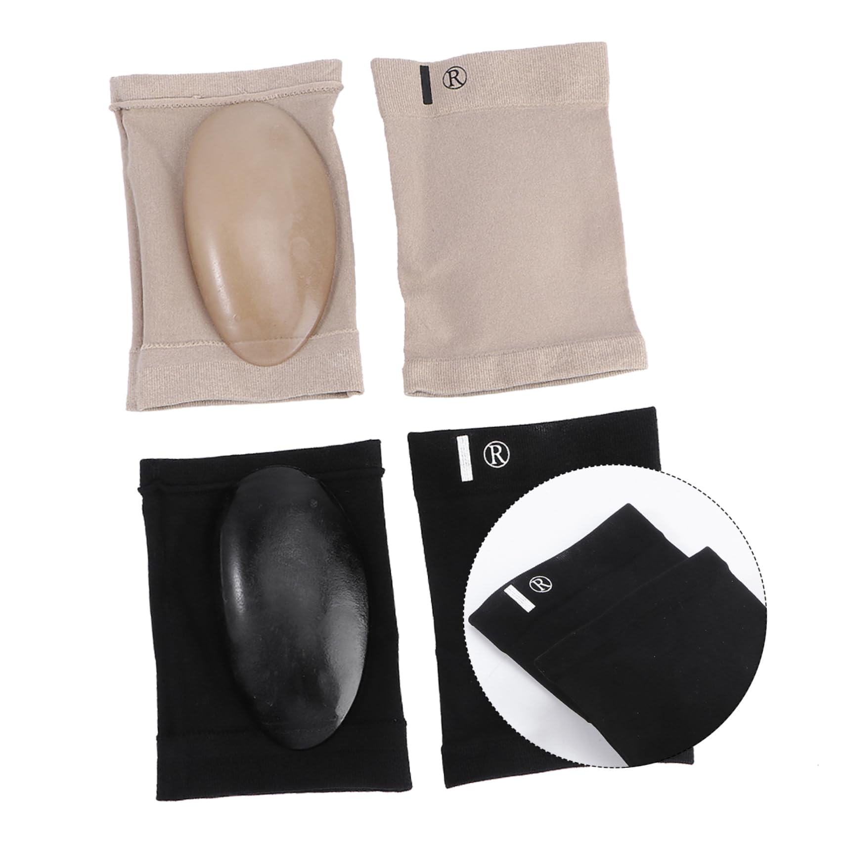 FRCOLOR Elastic Arch Support Socks 2 Pairs Silicone Non-Slip Breathable Comfortable for