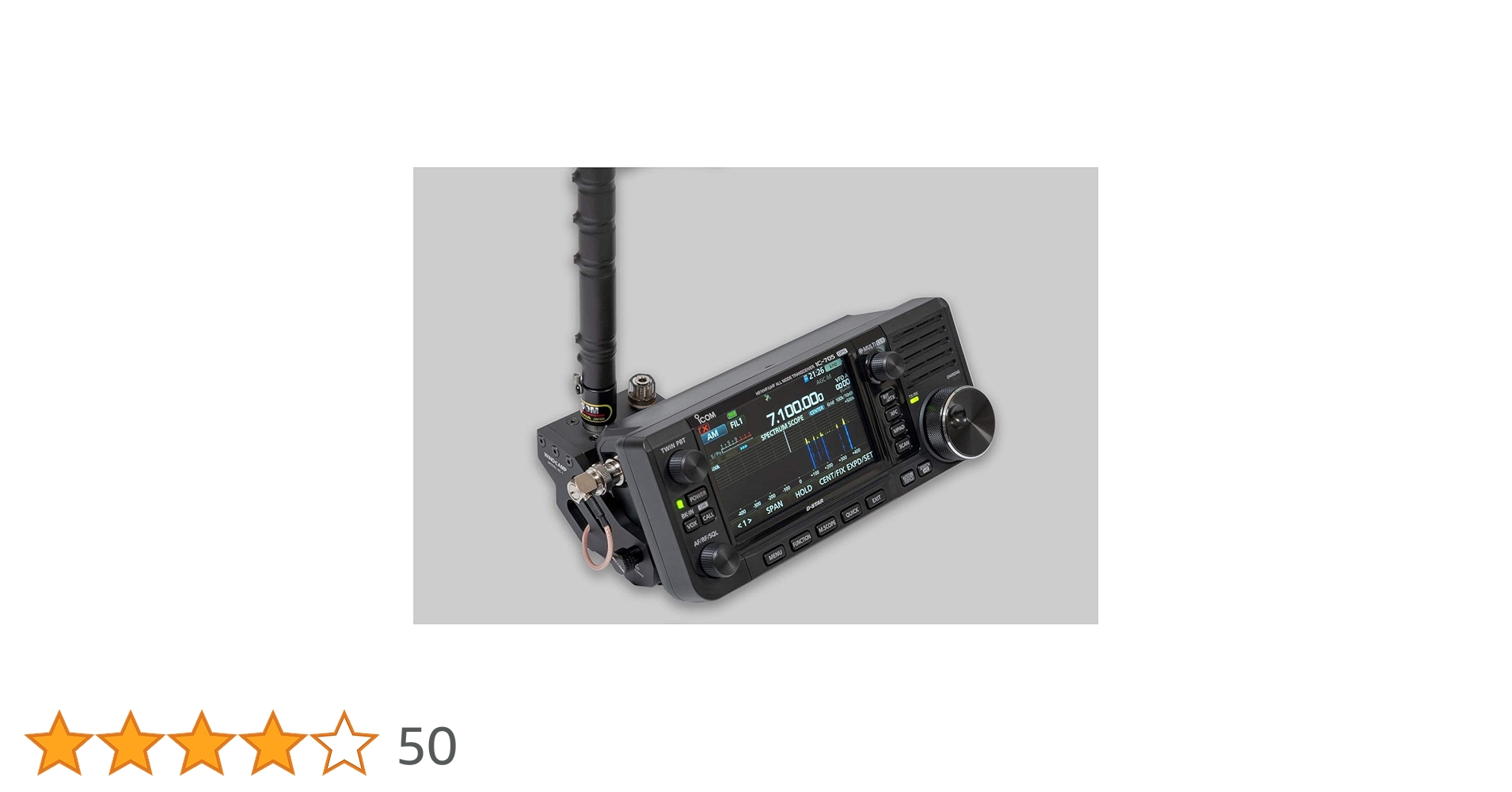 IC-705 付属品一式  アンテナコメットSB14 icom-ic-705-antenna-connection