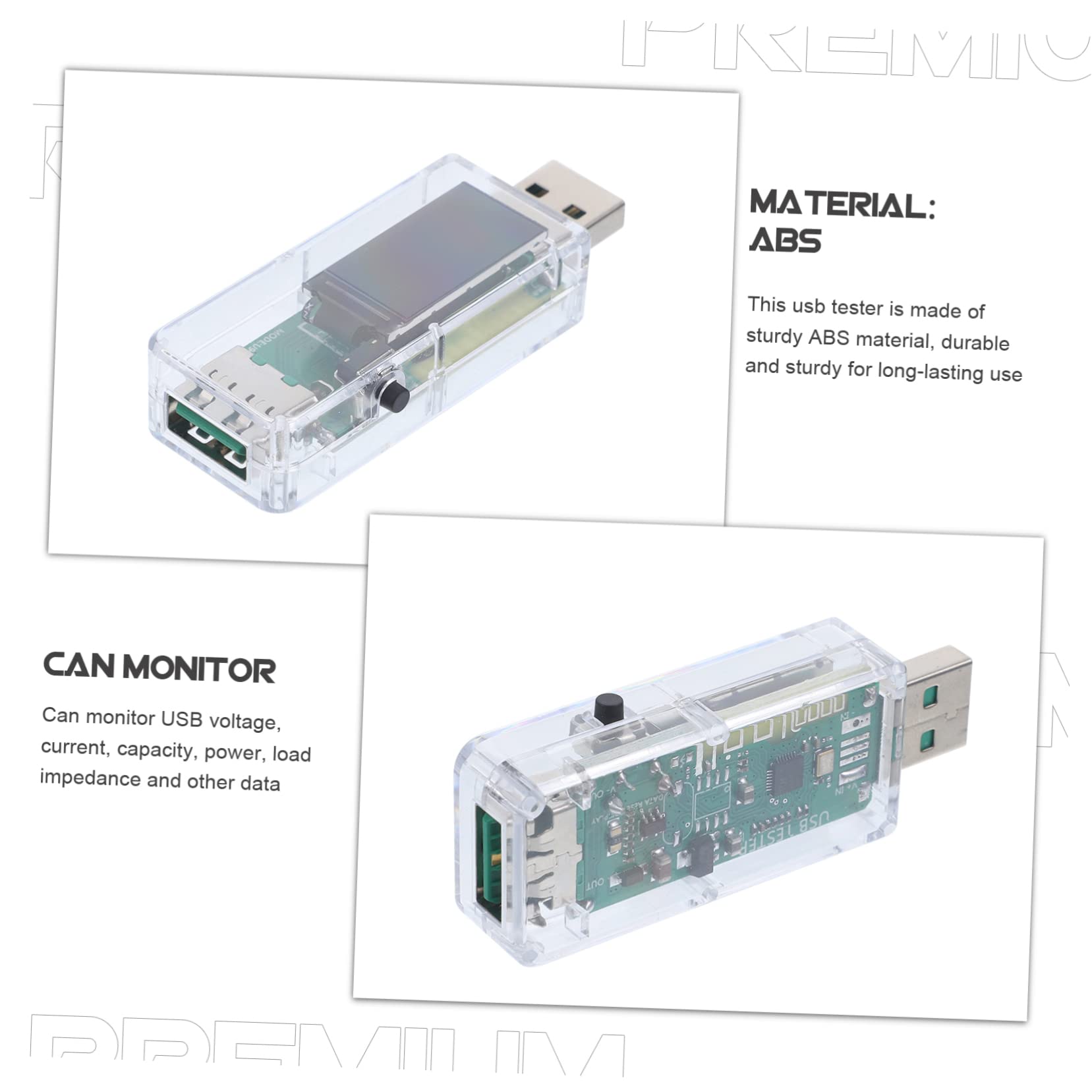 WOONEKY Probador Usb Medidor Usb Para Verificar Voltaje y Corriente El Hogar Trabajo