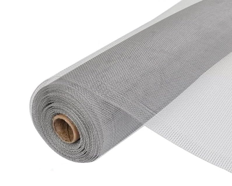 Tela Mosquitera para puerta y ventana, malla mosquitera de Aluminio (120 x 200 cm)
