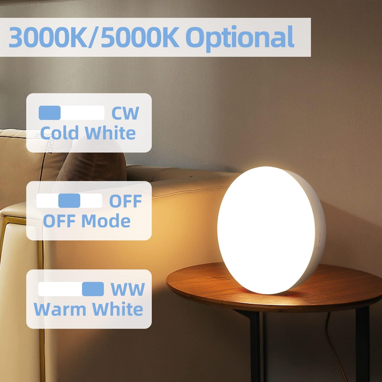 Lampe LED capteur de mouvements rechargeable en USB. Medium - IDM'Com