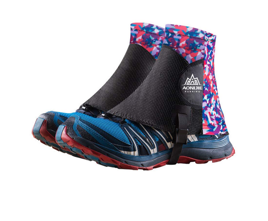 AONIJIE Outdoor Unisex High Running Trail Gaiters Protective Reflective Sandproof Shoe Covers For Triathlon Marathon Hiking
