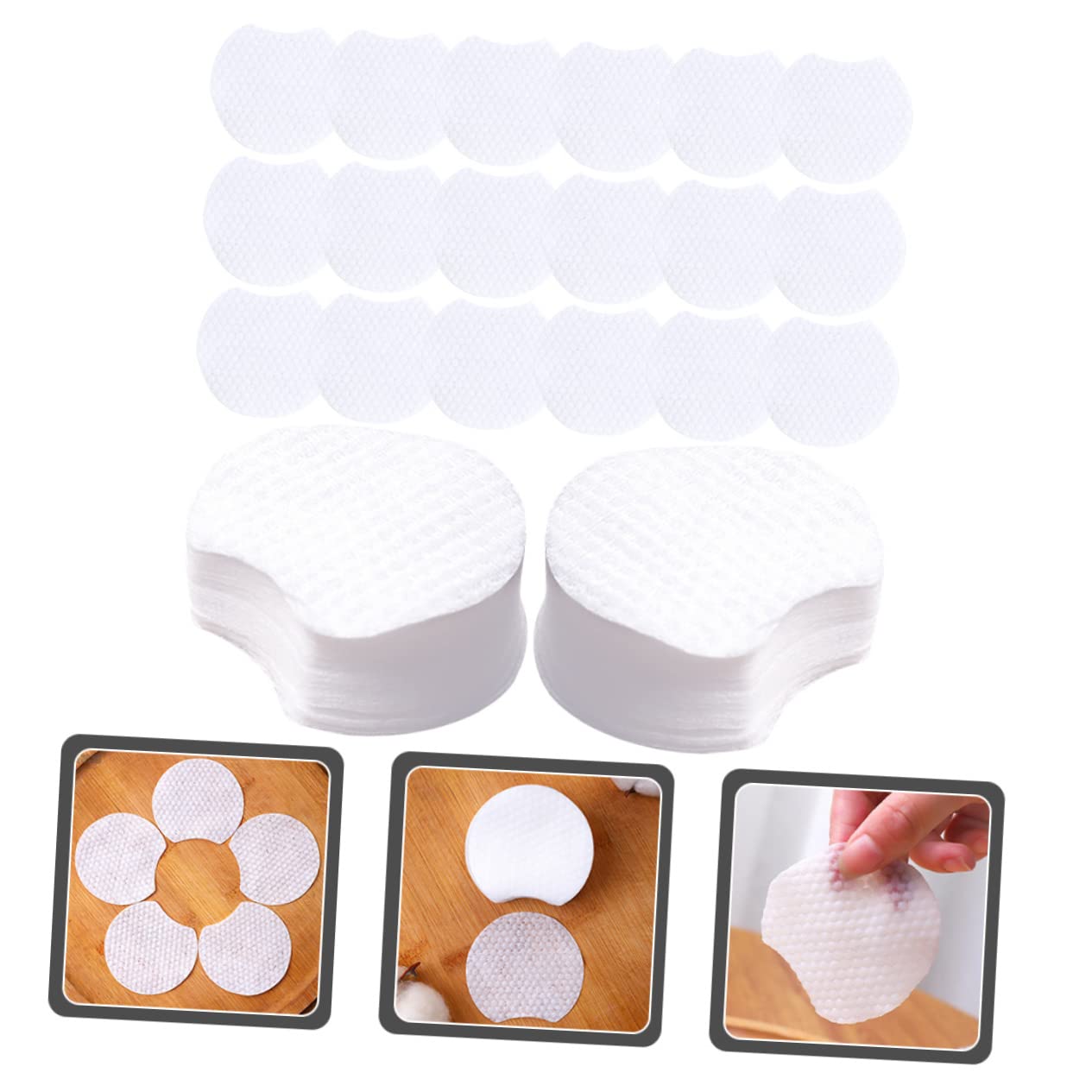 FRCOLOR Facial Cleansing Pads 1200pcs Cosmetic Removal Pads for Skin Non-Woven Material Easy to Use