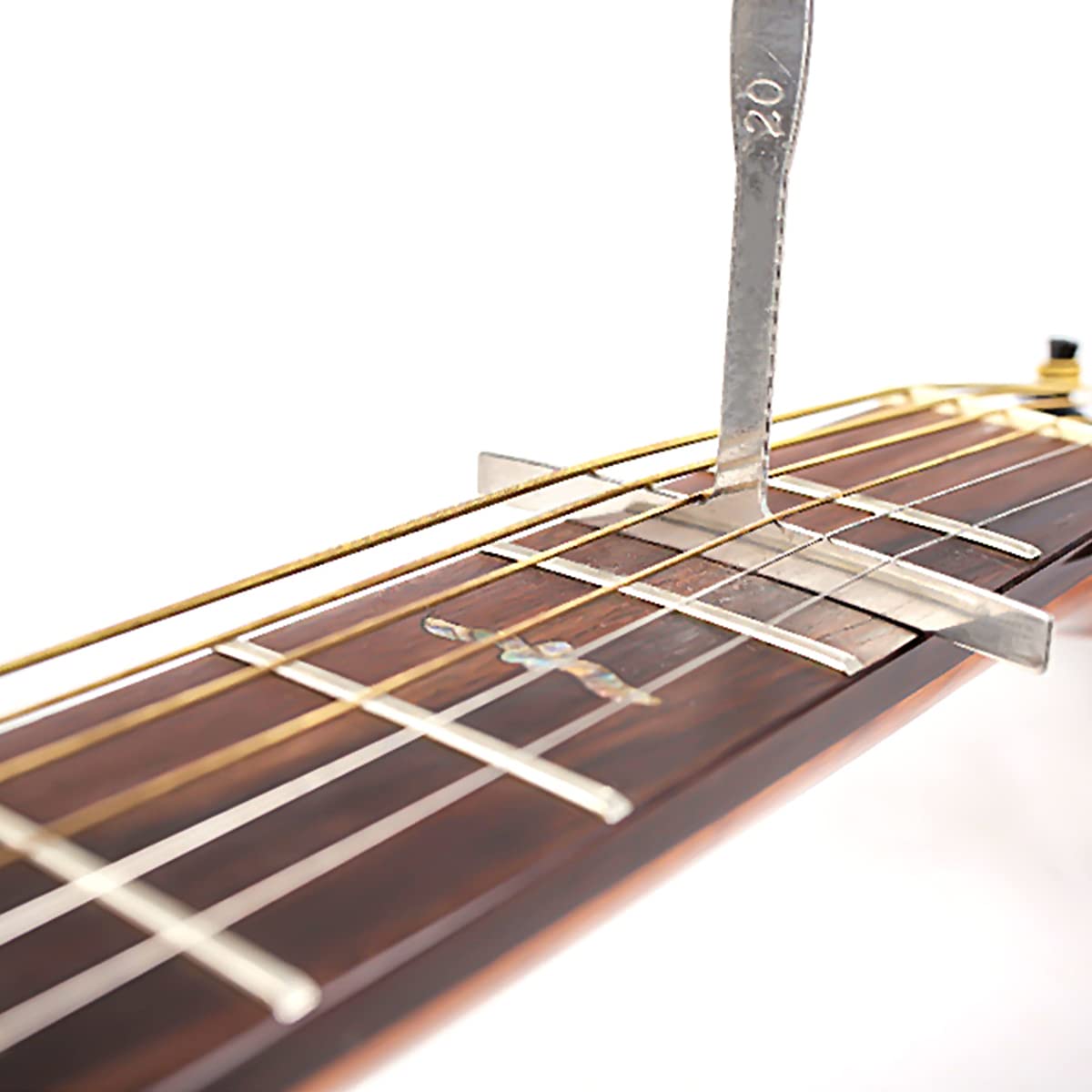 2 Jauges De Rayon Guitare Alnicov - Acier Inoxydable - Mesure Courbure Touche/Pont - 7,25" à 20"