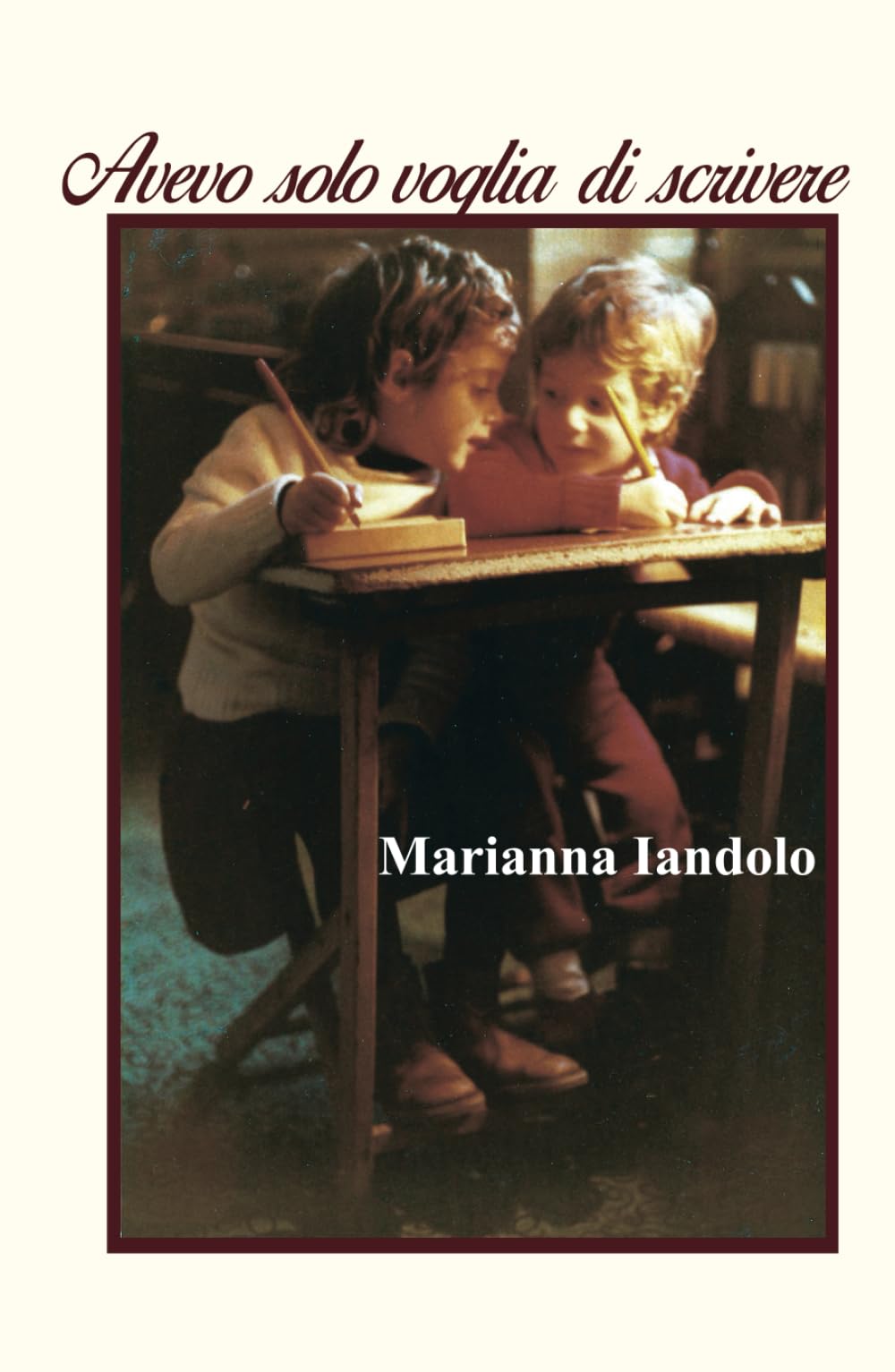Avevo solo voglia di scrivere
