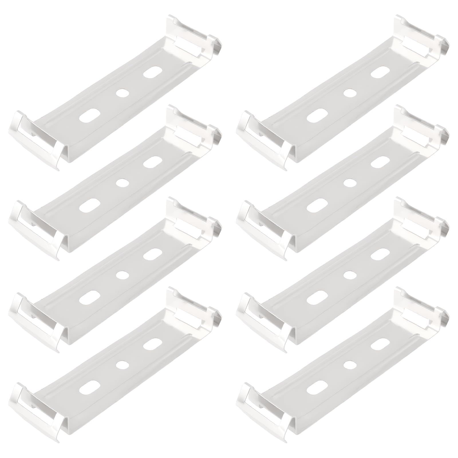 LT Easiyl 8pcs Led Batten Tube Light Fitting Clips 74x20x9mm for Tube Light Fixture