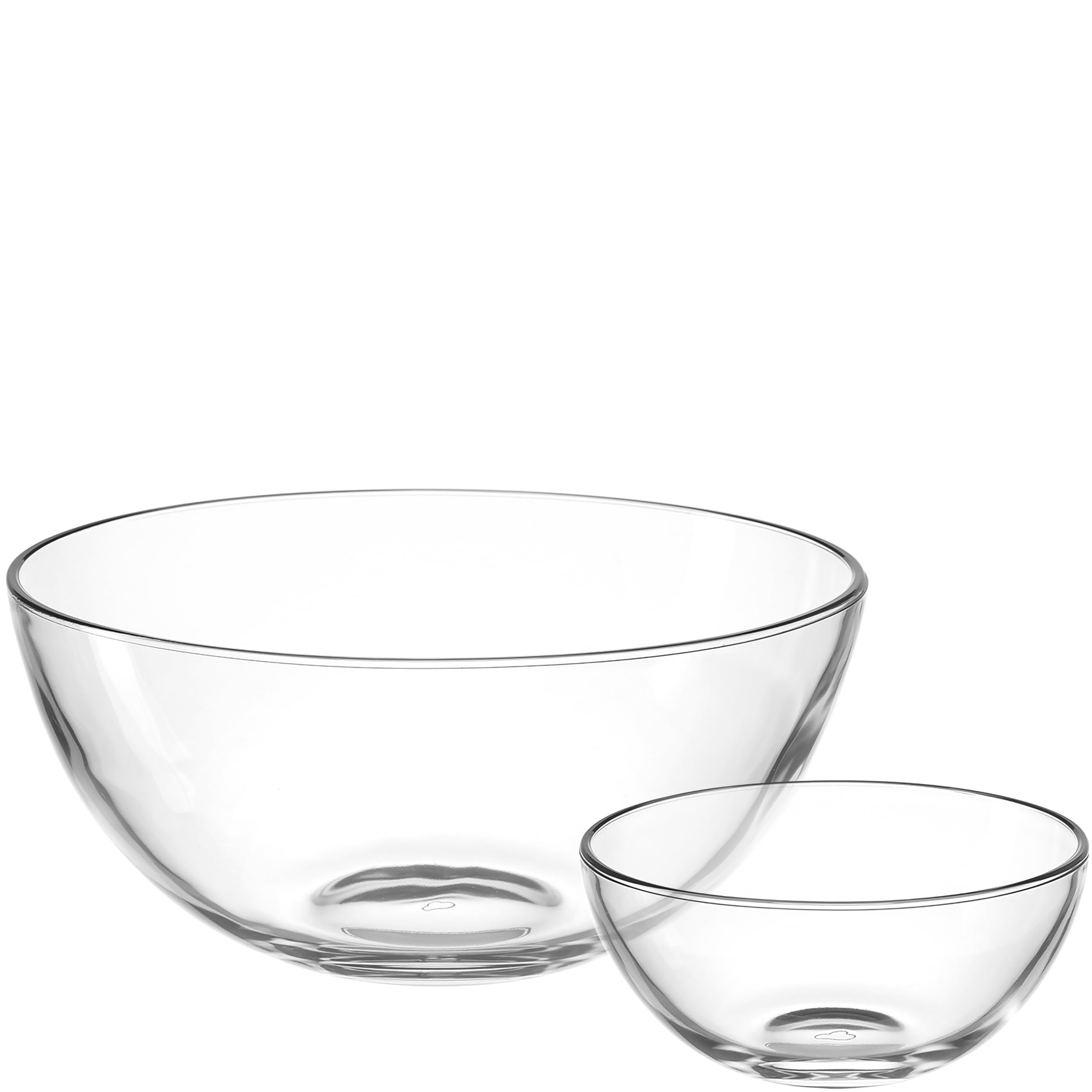 LEONARDO HOME CUCINA Schalenset • 5 tlg. Set • Vielseitig zum Servieren, Anrichten und Aufbewahren • Funktional im Alltag • Für Küche, Esstisch, Buffet • Zeitloses Design • klar • 066348