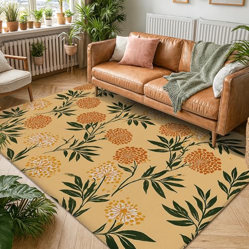 Tapis rectangulaire feuilles naturelles pour protéger et décorer