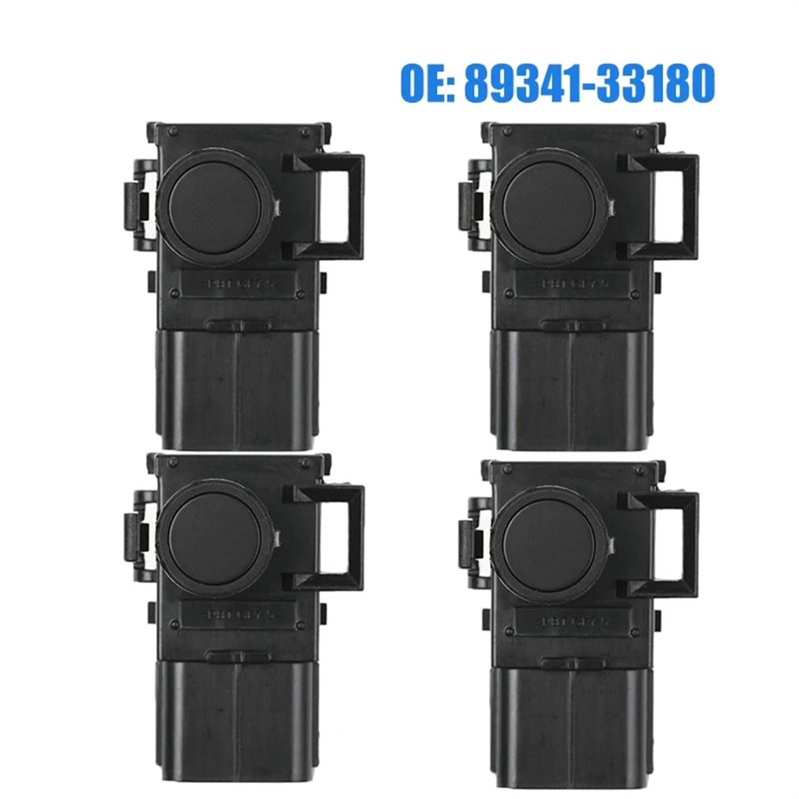 Sensor De Aparcamiento Sensor Aparcamiento PDC para Coche 89341-33180 8934133180 para Toyota para Kijiang para Sienna para Fortuner Sensores Marcha Atrás PDC Sensores(Blanco,4 Piezas)