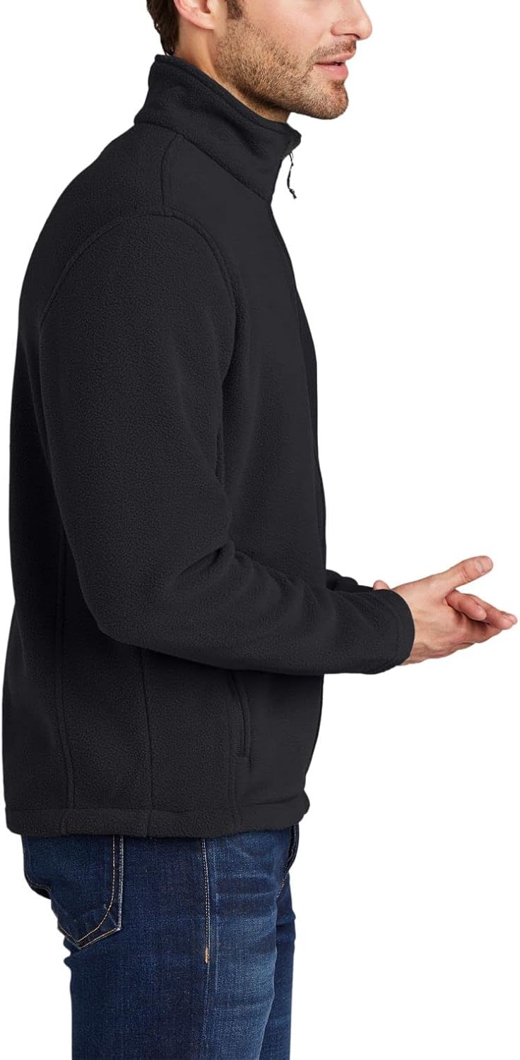 JustBlanks Mens Full-Zip Polar Fleece Jacket midweight Value Fleece Jacket