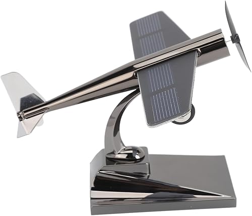 Miniatura 7 de Hélices solares giratorias de avión de fácil montaje hechas de aleación de zinc y plástico, alimentadas por energía solar, decoración perfecta para