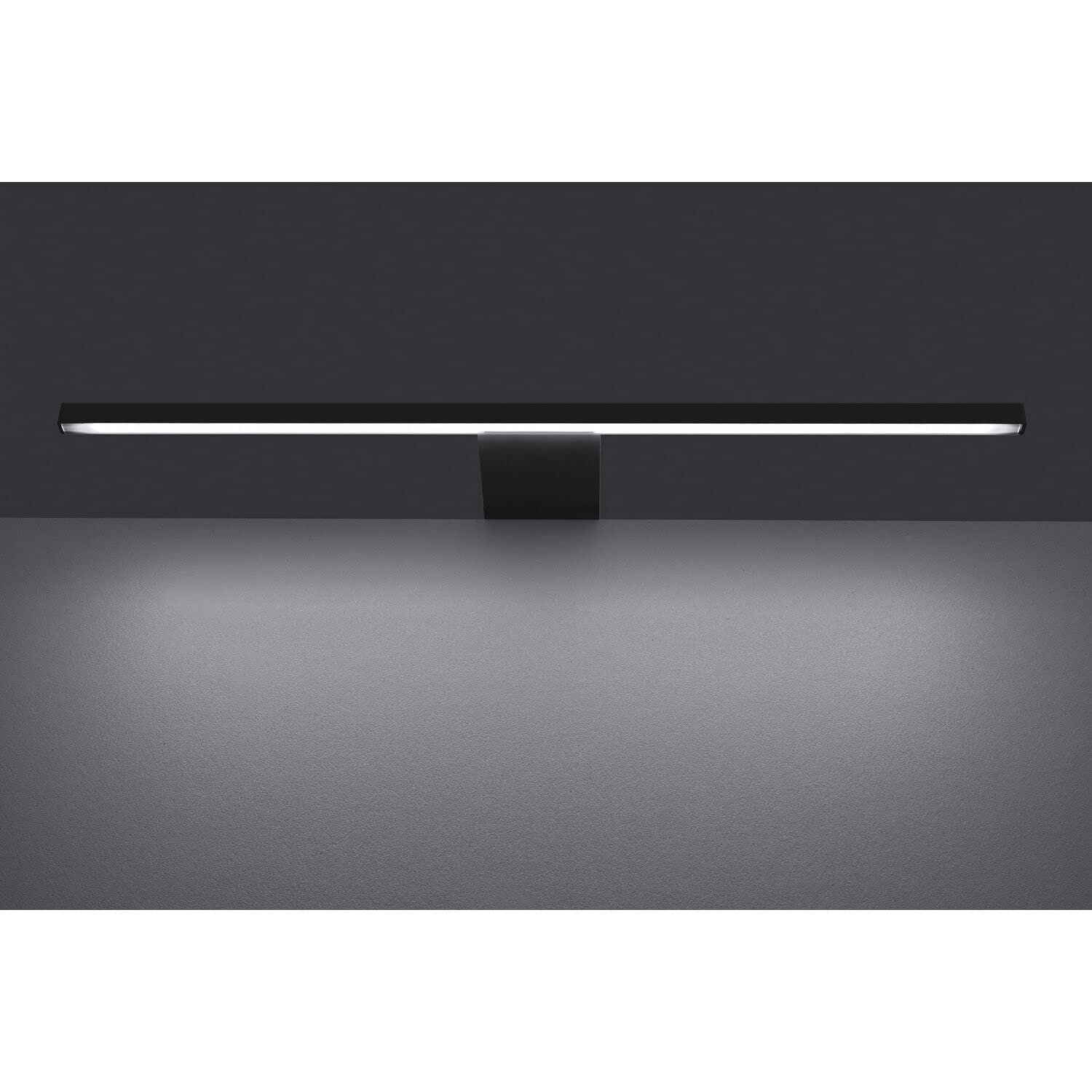 ELEKTRA LED Spiegelleuchte Bad 300mm, Spiegellampe 4000K neutralweiß, Alu schwarz 24V/DC LD 8104