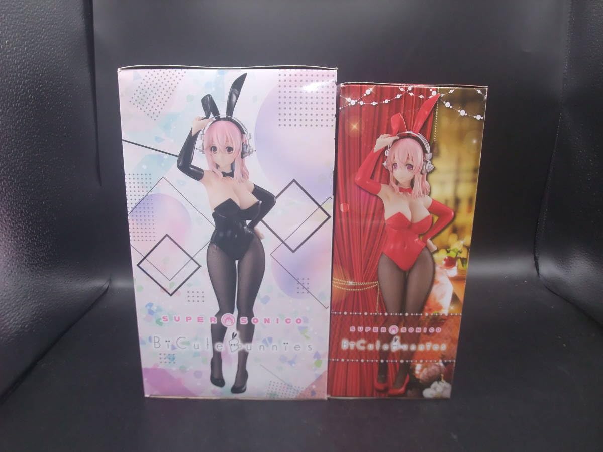 すーぱーそに子　バニー　フィギュア　2種セット　赤　黒　Bicute 新品 Amazon | すーぱーそに子 BiCute Bunnies Figure レッドカラー
