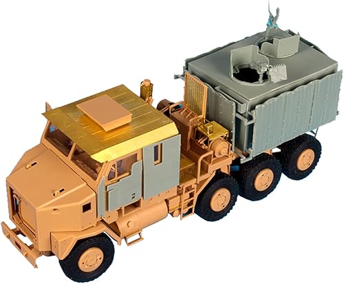 FMOCHANGMDP Kits de modelos de plástico de rompecabezas 3D, escala 135, modelo de camión de pistola M1070, juguetes y regalo para adultos, 10.9 x