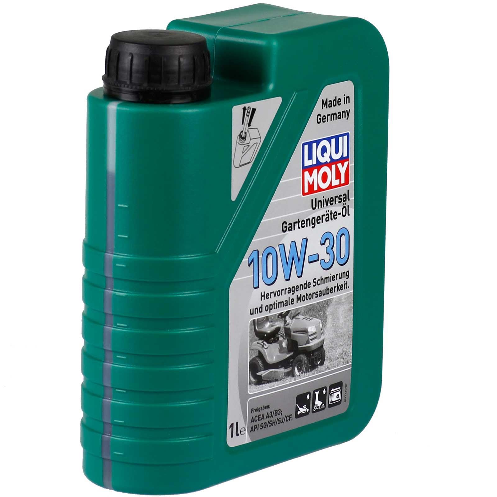 3x LIQUI MOLY 1273 Universal Gartengeräte-Öl 10W-30 4-Takt 1L