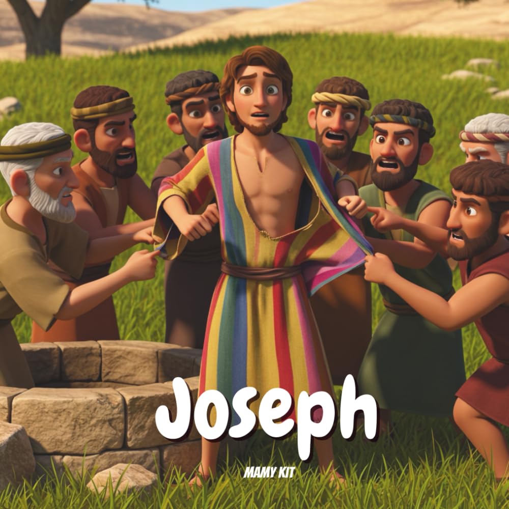 Joseph and the Multicolored Tunic: An Illustrated Bible Story for Children – Learning Courage, Trust, and Faith in God