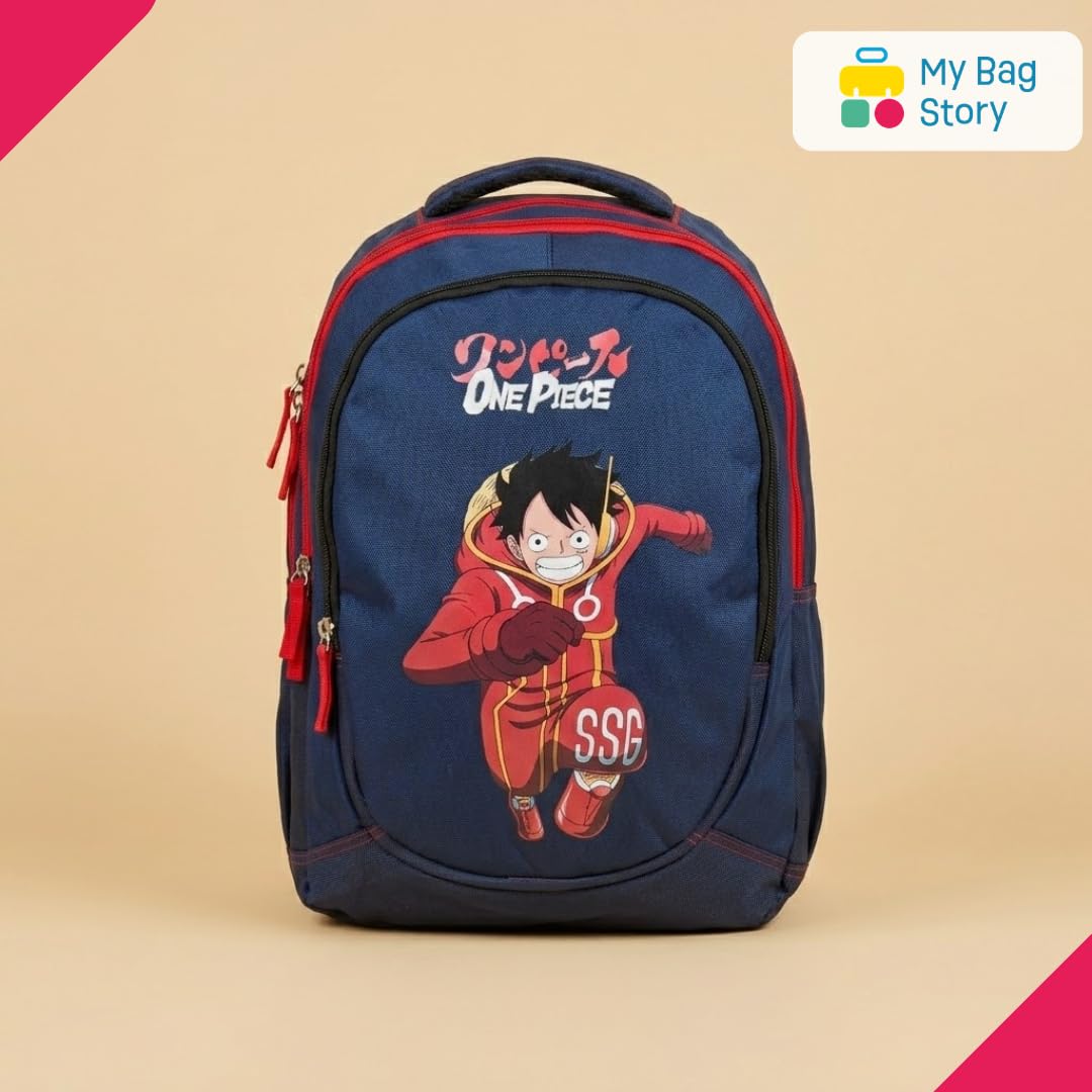 mybagstory Zaino One Piece | Grande Formato 45 cm | Blu marino