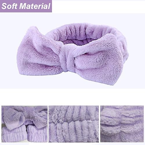 Miniatura 5 de YIFVNGHUI Toallas de muñeca para lavar la cara, pulseras de spa y diadema de microfibra de secado rápido, pulseras absorbentes para niñas y hombres,