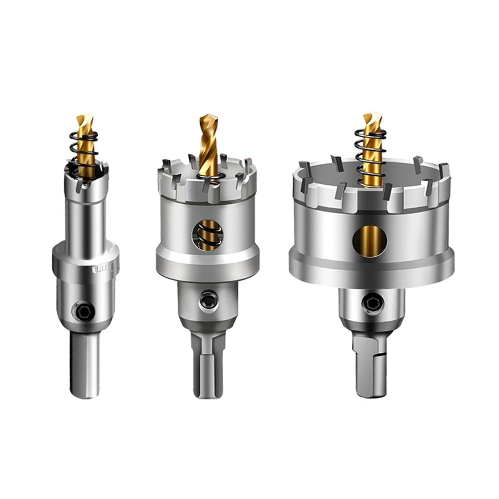 Sega a tazza industriale in carburo di tungsteno - Taglia con precisione metalli duri, acciaio e ferro (compatibile con legno e plastica) (40 mm)
