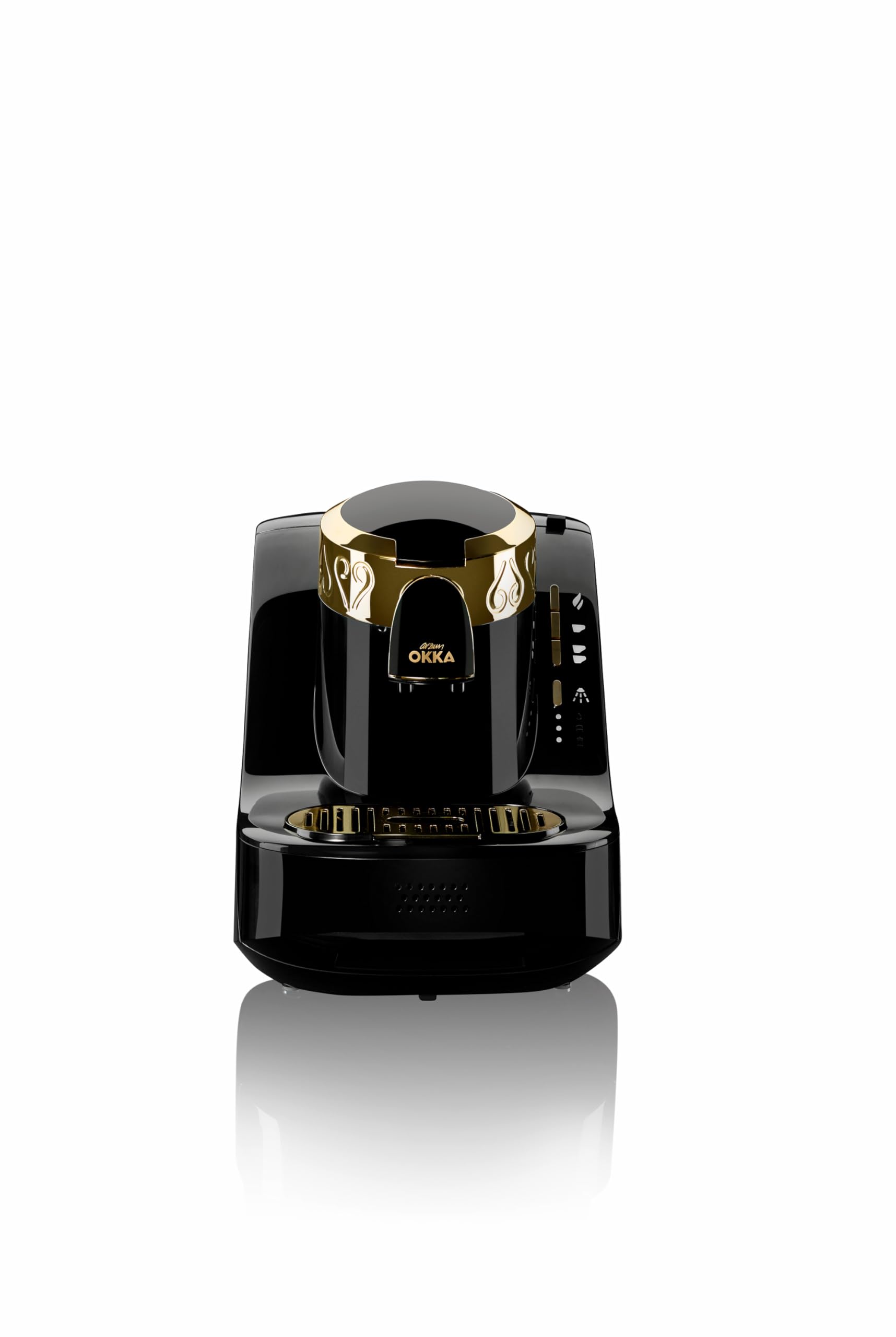 Arzum Okka Türkische Kaffeemaschine Mit Direct-To-Cup Servierfunktion, Auto-Siedepunkterkennung, Selbstreinigung Und Doppel-Brühoption Für 2 Tassen
