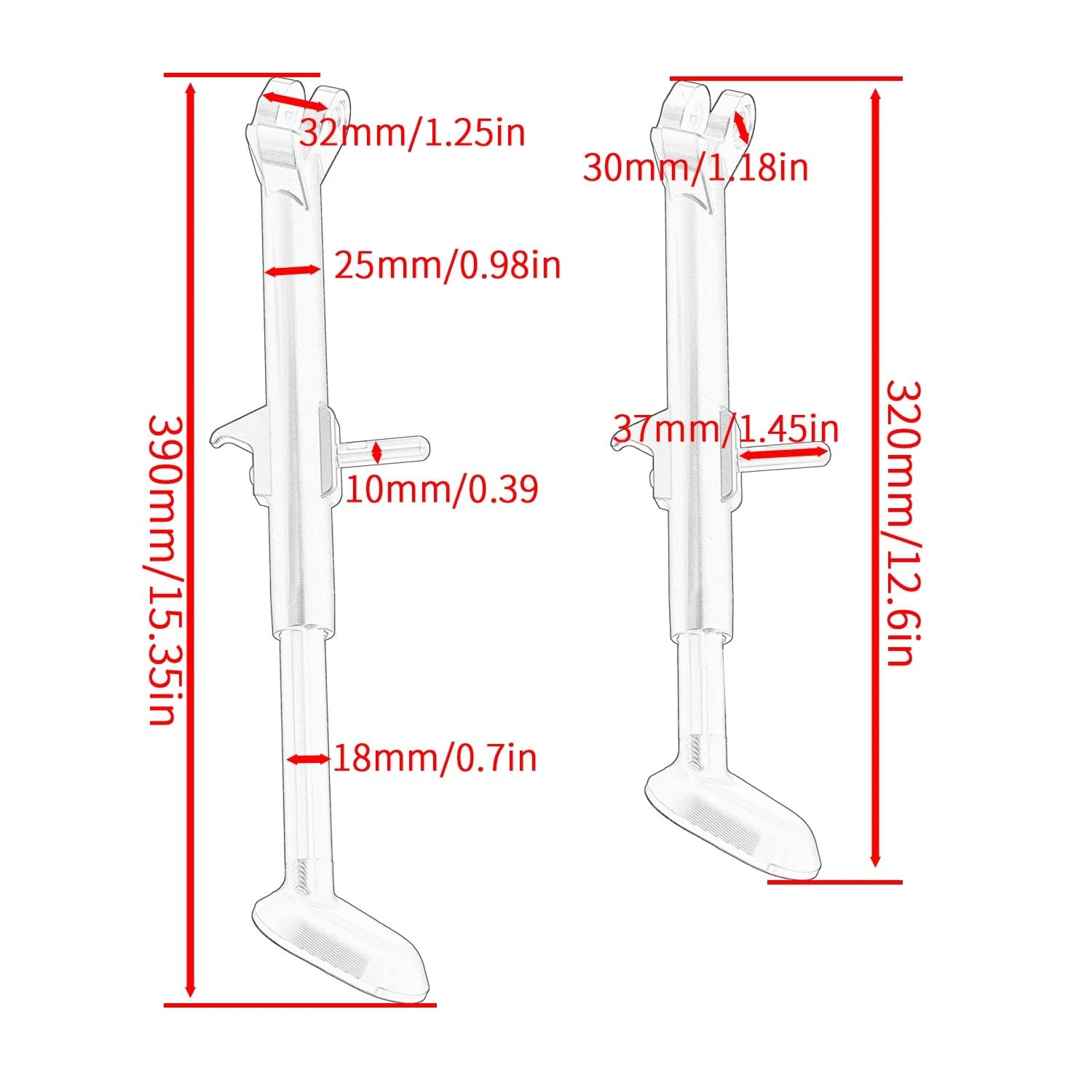 Motorcycle handlebar risers Motocykl regulowany stojak boczny podpórka pasuje do Yamaha Tenere 700 wsparcie parkowania z pojedynczą stopą 2025 2026