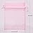 Akstore 50Pcs 3.15x4(8x10cm) Sheer Drawstring Organza Jewelry Pouches Wedding Party Christmas Favor Gift Bags (Pink, 3x4)