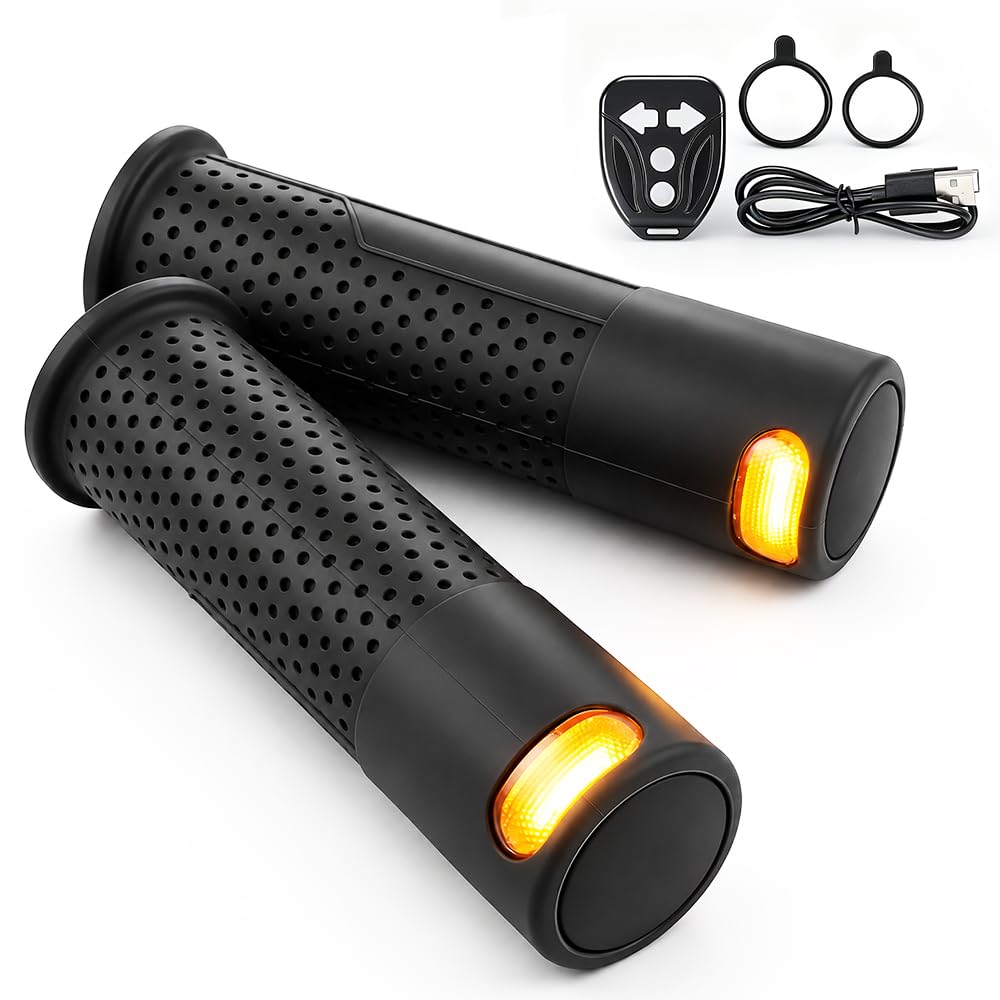 Clignotant Trotinette Electrique, Ergonomique Clignotant pour E Scooter avec Poignée 135 mm, Accessoires Trottinette Electrique avec Télécommande pour M365/Pro2/1S, Ninebot ES1, ES2, ES4, G30