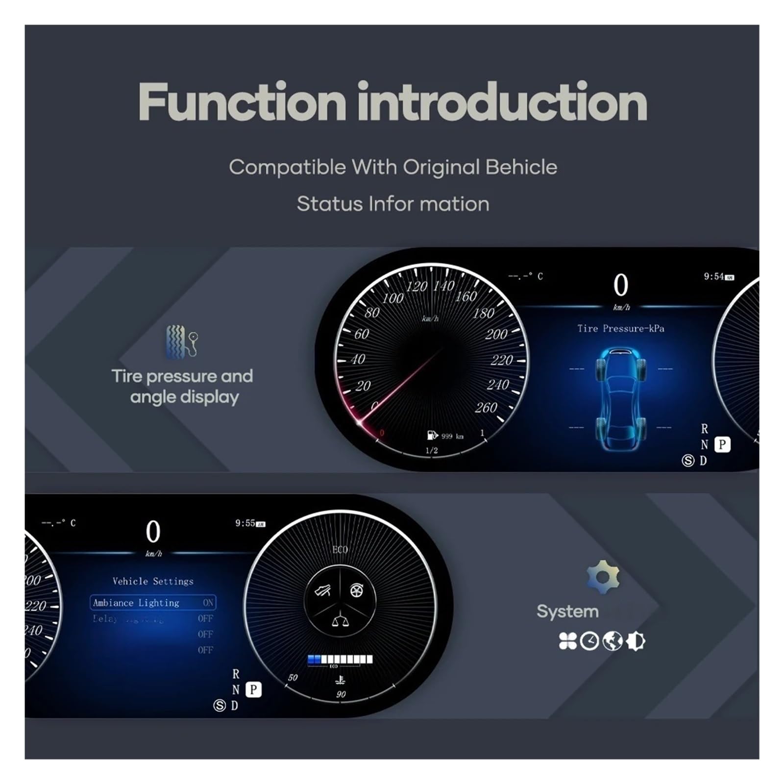 12.3 Scheda digitale LCD Cluster Panel Cockpit compatibile con Mercedes Benz CLS C218 W218 2012-2017 anni Tachimetro strumento automatico