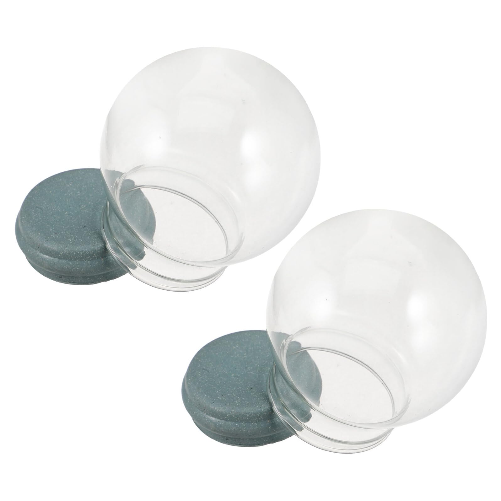 Bolas de nieve de cristal con prevención de fugas y base estanca para adornos DIY