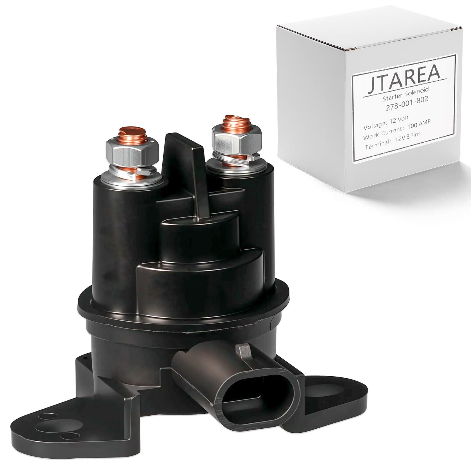 JTAREA 278-001-802 Starter Magnetrelais Starterrelais Magnetventil Ersatz für Sea-Doo 3D GS GSI GSX GTI GTS GTX HX LRV RX RXP RXT SP SPI SPX SUV XP XP800 Wake 278001802 278003012 Anlasser Relais
