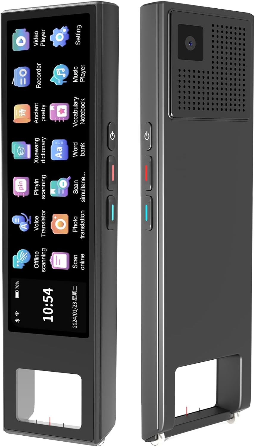 Translation Pen,5”Reading Pen for Dyslexia,142 Language Translation Scanning Pen,Text to Speech/Online/Offline/Photo/Sound Recording Translator Pen, Language Learners, Travel, Business People