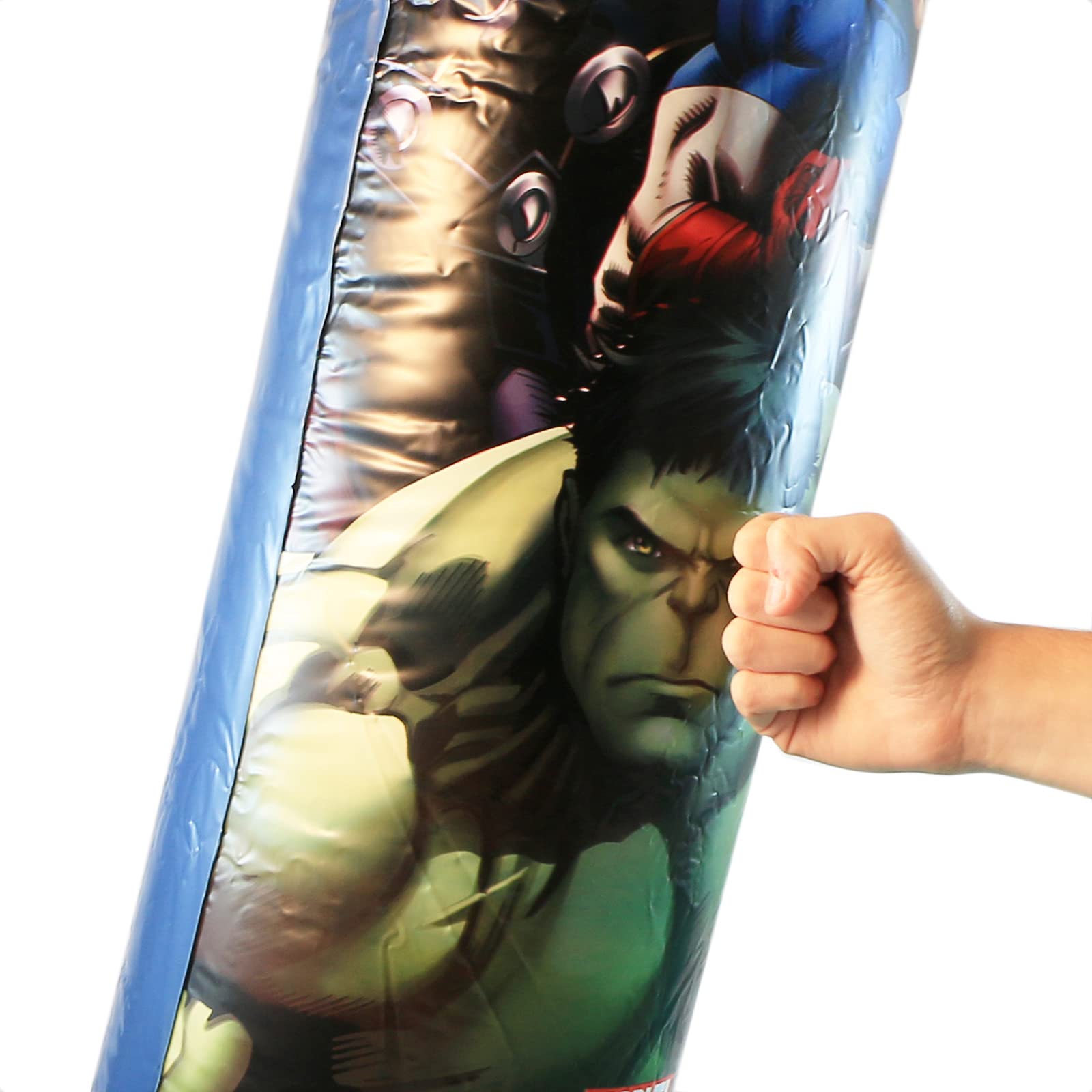 Marvel Avengers Bop Bag Set - 3 Pc Bundle with Superhero Punching Bag for Kids | Avengers Bop Bag with Stickers and More (Marvel Toys and Games) - Image 3