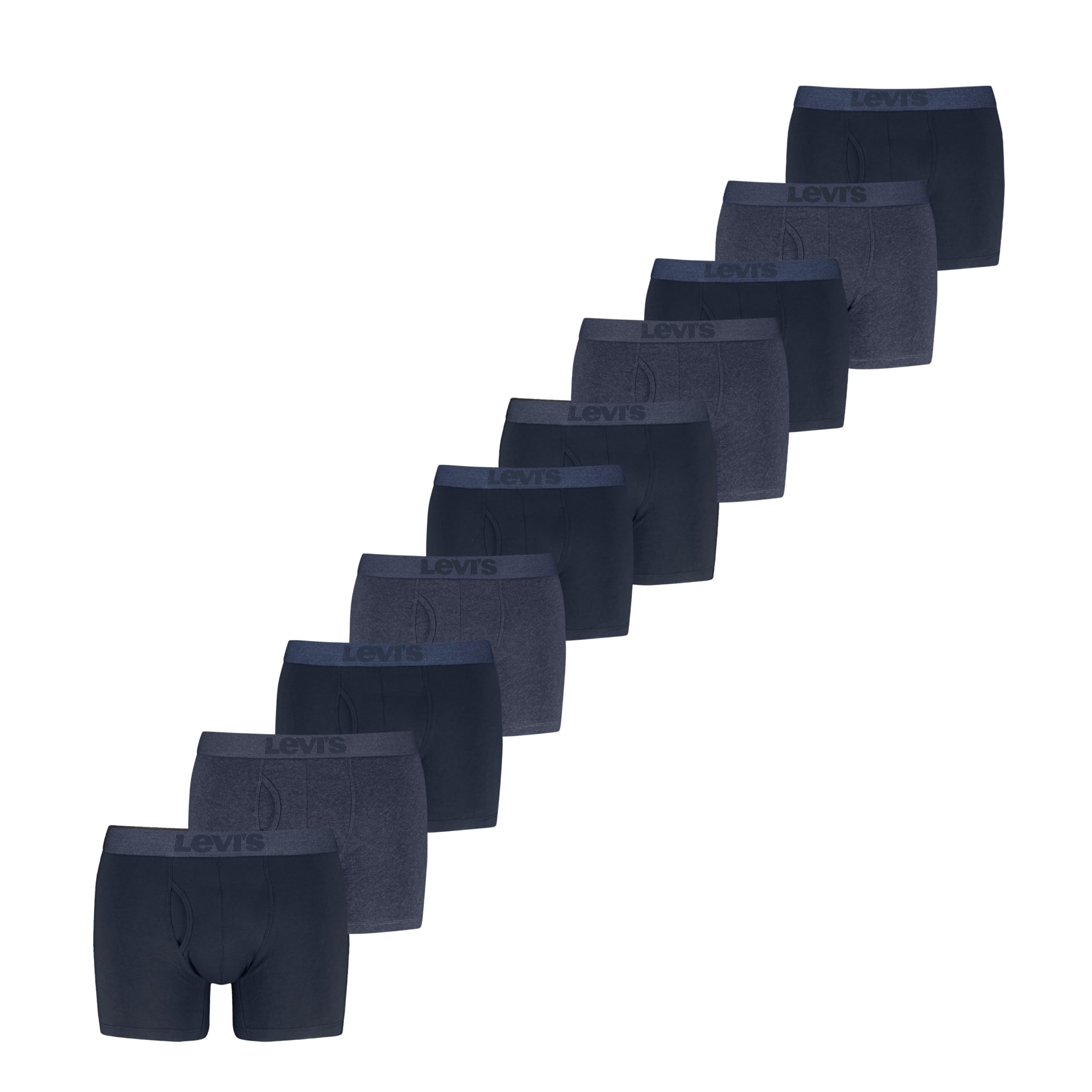 

                                                    Levi's Men's 10-Pack Melange Waistband Boxer Brief