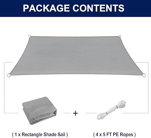 Miniatura 5 de PureFit - Toldo triangular para exteriores, 8 x 8 x 8 pies, toldo de protección solar con bloqueo UV, toldo de sombra, cubierta de patio para patio