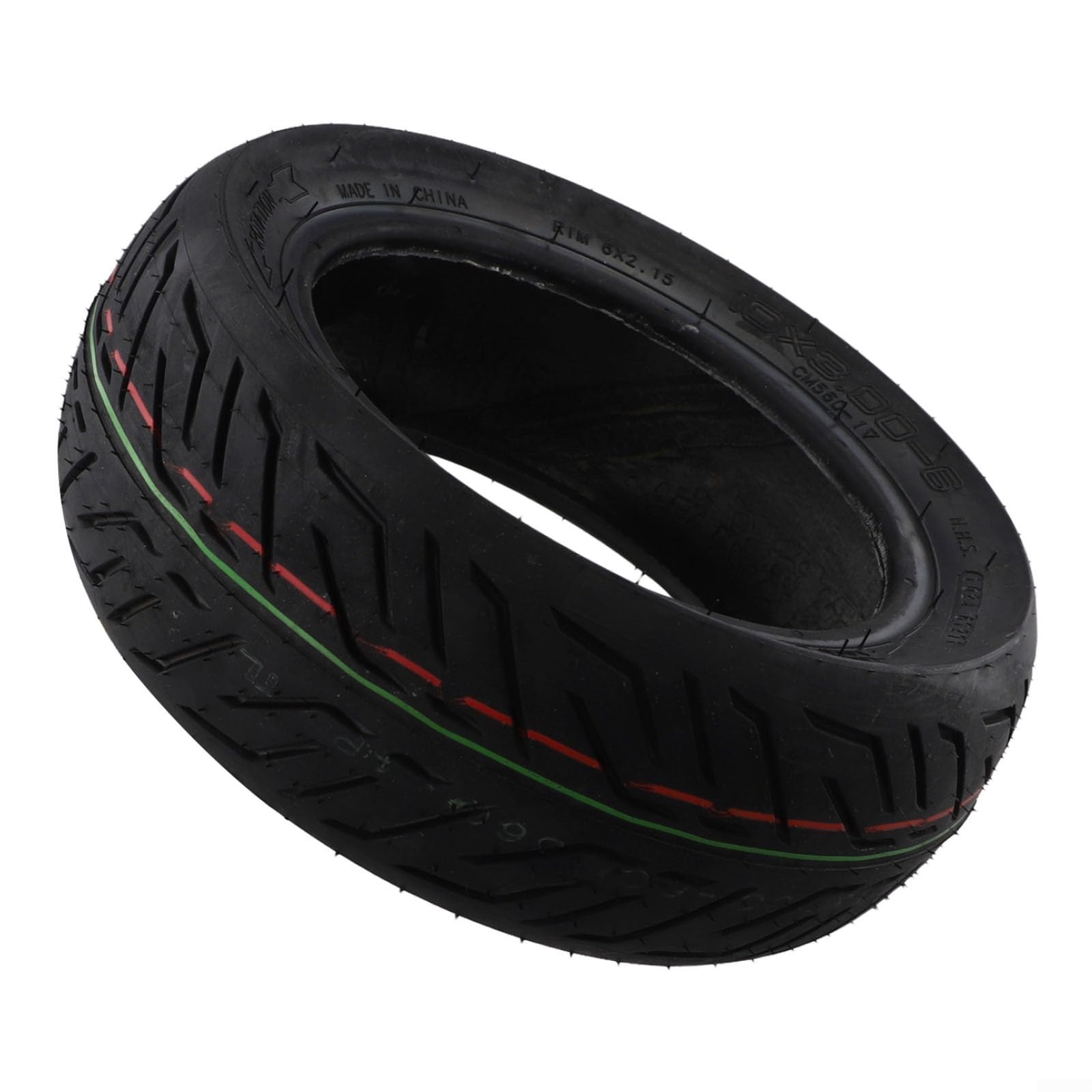 10x3.00-6 Tubeless Tyre for Electric Scooter UTV ATV 10 Inch Thickened Rubber Tire Replacement Black Wheel for Outdoor Balance Vehicles