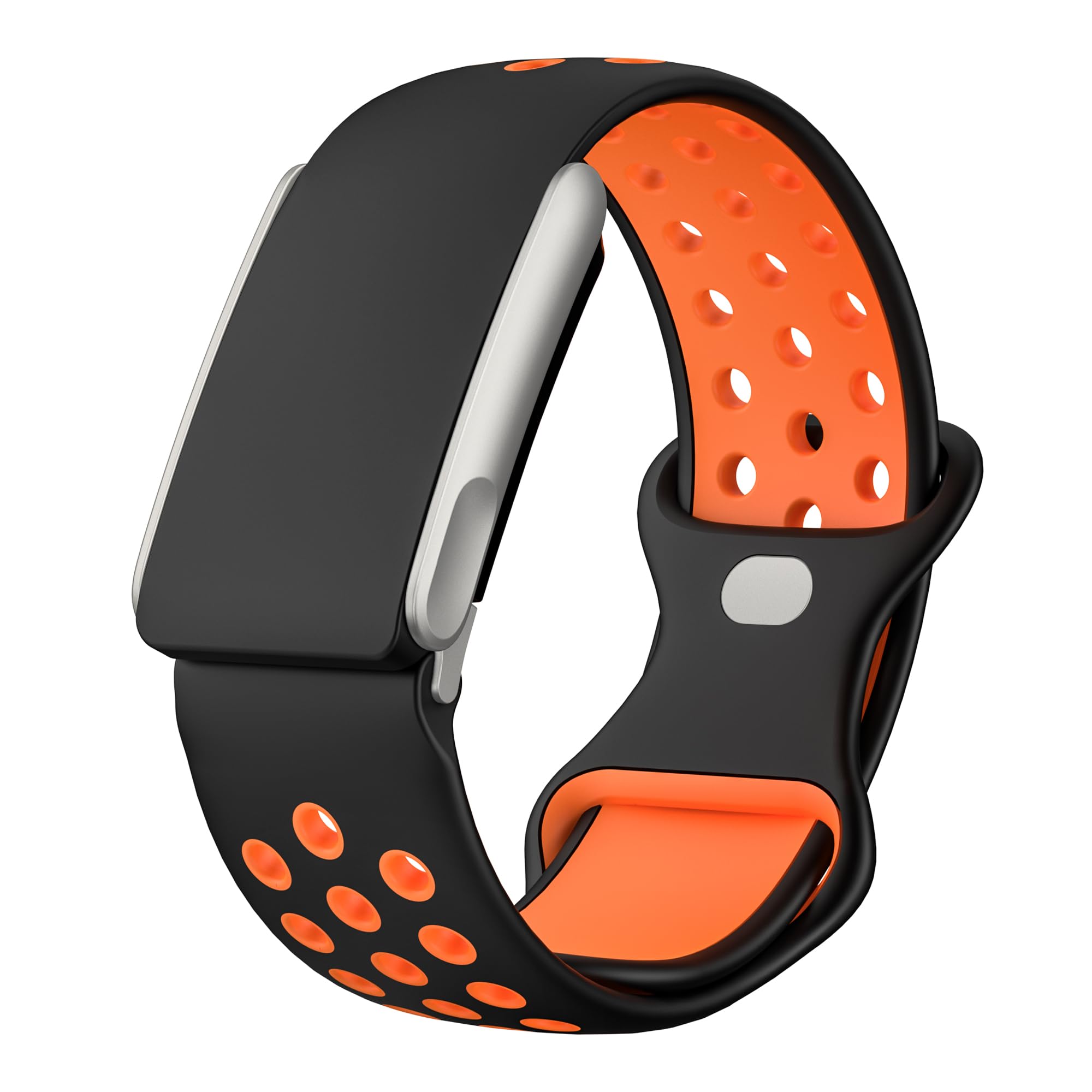omee Silicone Sport Band Compatible with Whoop 5.0 Band Strap Men Women, Breathable Sport Adjustable Waterproof Replacement Wristbands Straps for Whoop 5.0 Silicone Bands