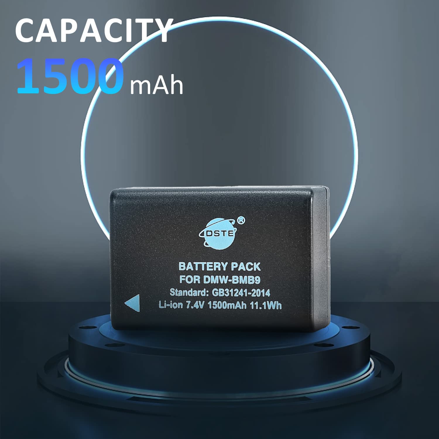 DSTE DMW-BMB9E DMW-BMB9 Batteria compatibile con Panasonic Lumix DMC