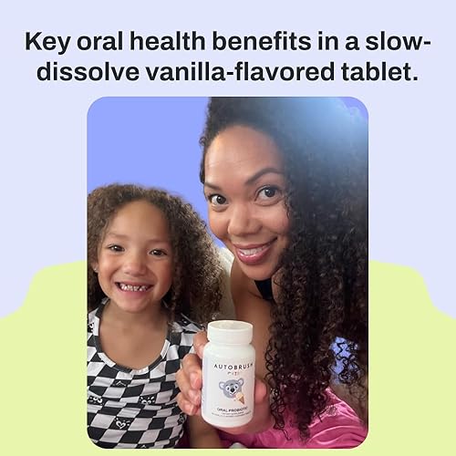 Miniatura 5 de AutoBrush Tabletas probióticas de disolución lenta para el cuidado bucal para niños, suplementos dentales, dientes y encías más saludables, bioma de