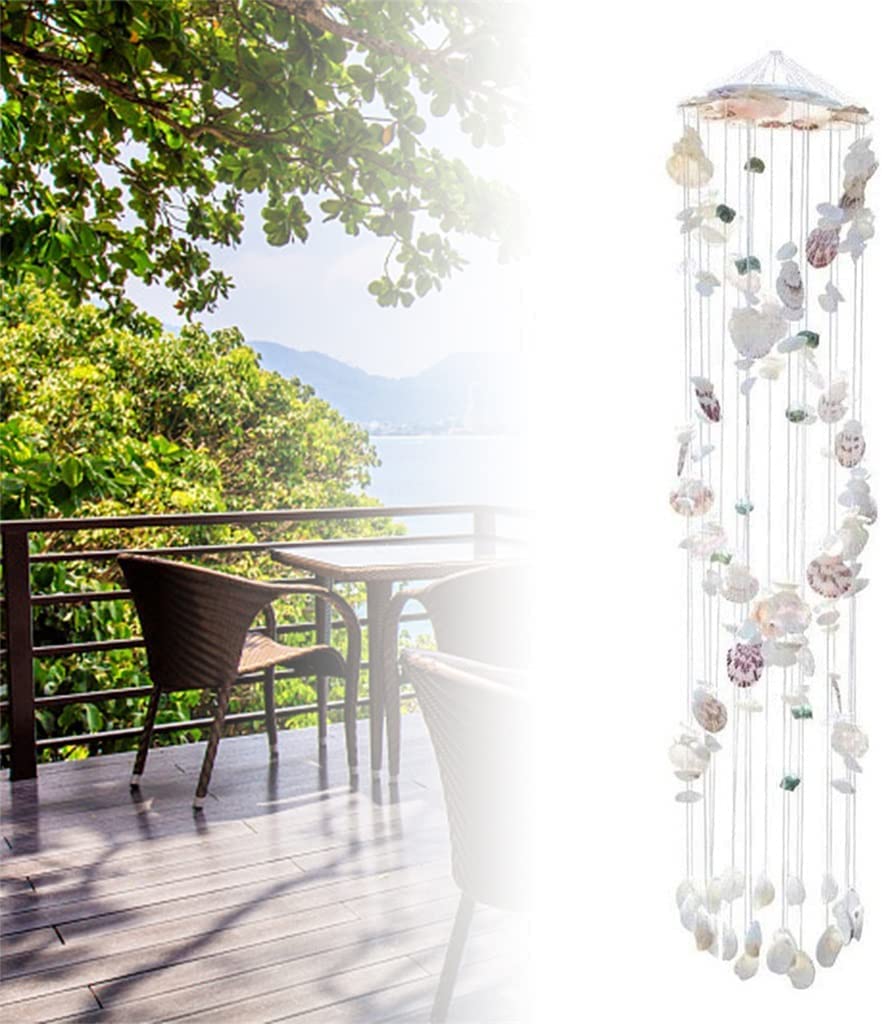 QUNINE Scacciapensieri per Decorazioni da Giardino Scacciapensieri commemorativi con Guscio Naturale per Decorazioni per Interni ed Esterni per la casa, Il Cortile (A Come Mostra L'Immagine)