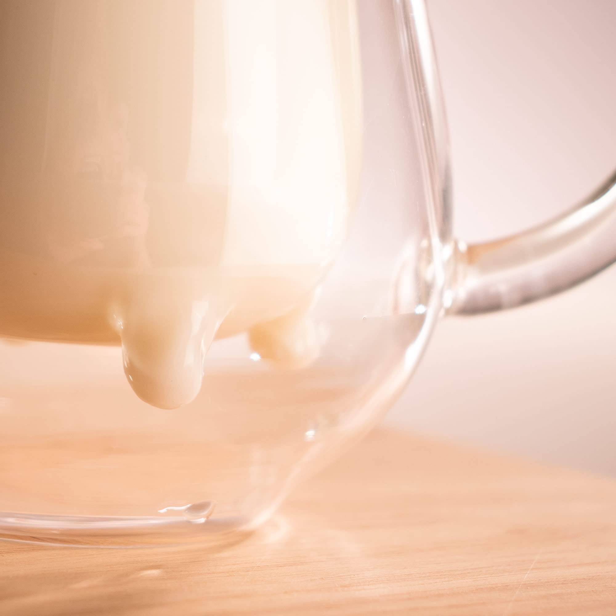 BCnmviku Confezione Da 2 Bicchieri Da Latte Con Doppi Beccucci E Tripla Misurazione 75 Ml Bicchierini Da Shot Espresso Parti In Vetro Trasparente~p102447444