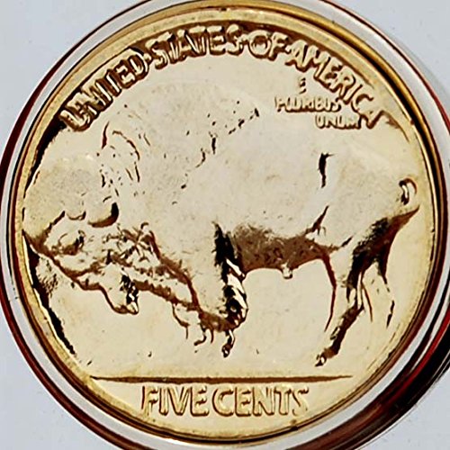 US 1913~1938 Indian Head Buffalo Nickel 5 Cent 24k Gold Plated Coin Solid Brass Silver Money Clip New - High Quality2