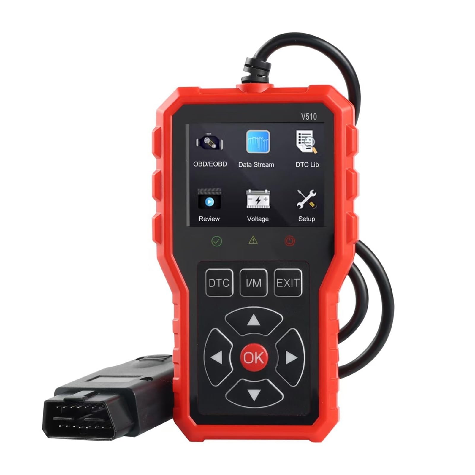Herramienta de diagnóstico automotriz V510, Lector código OBD2, escáner multifunción for borrar códigos Falla Herramienta de diagnóstico
