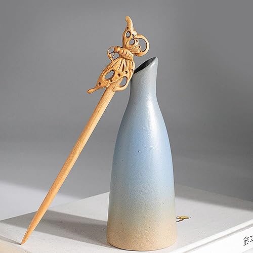 Palillos de pelo Hanfu de estilo chino de madera, nube, pájaro, mariposa, horquilla, palillos vintage, pasador de pelo, accesorios para el cabello