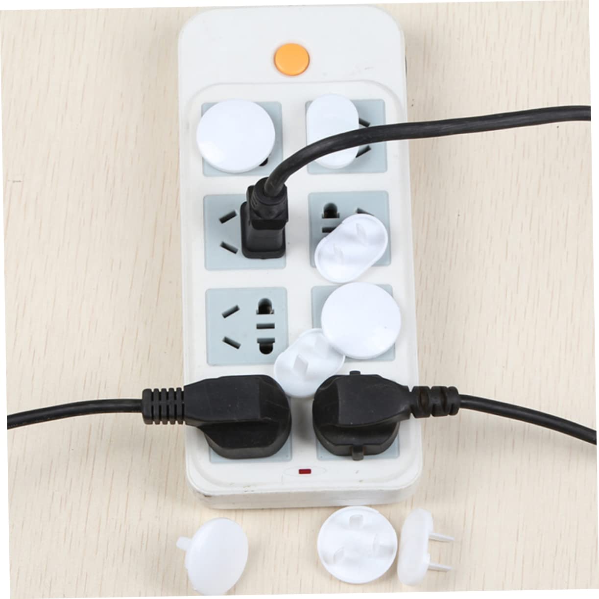 Toddmomy Childproof Socket Covers Jumbo Outlet Covers 40pcs Babyproofing Electric Plug Protectors Easy Insertion